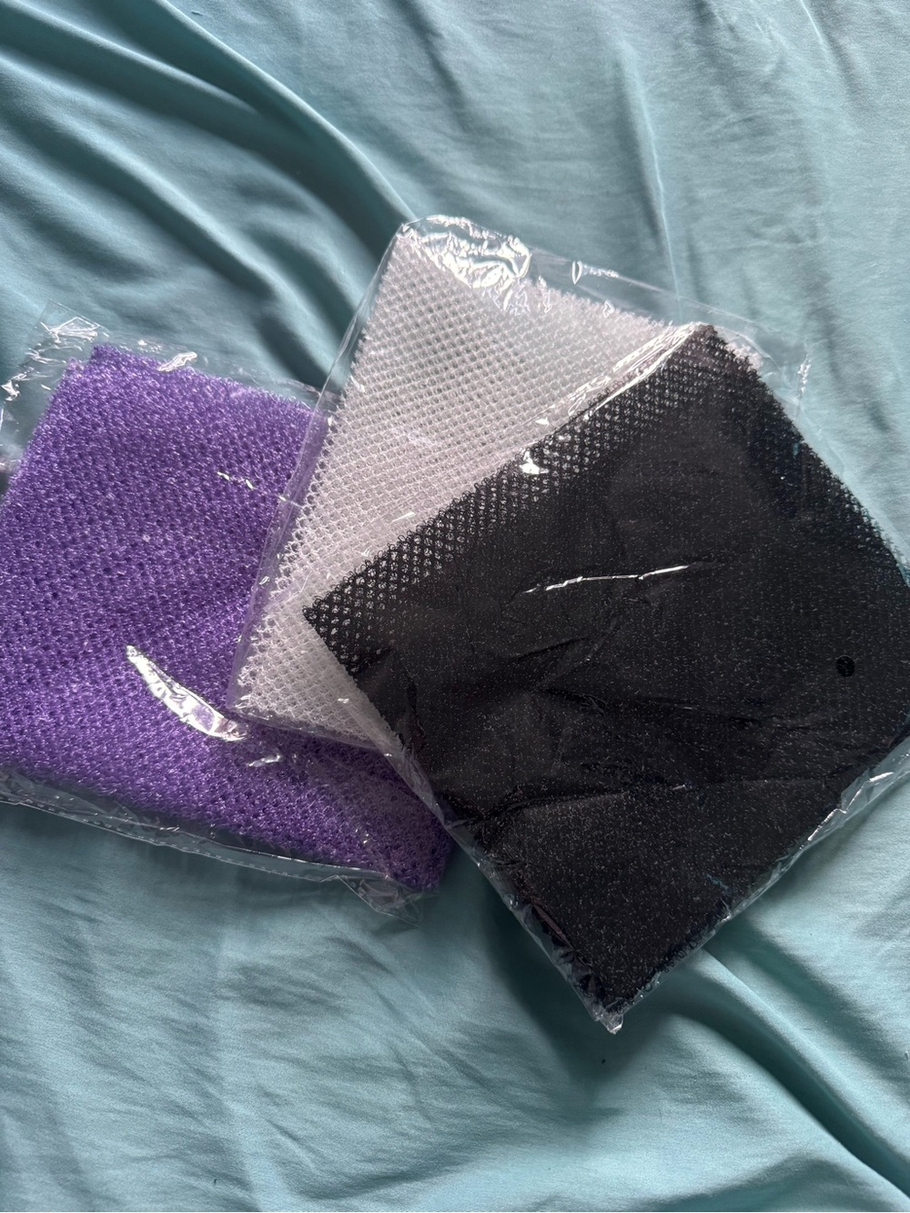 3 pcs african exfoliating net washcloths
